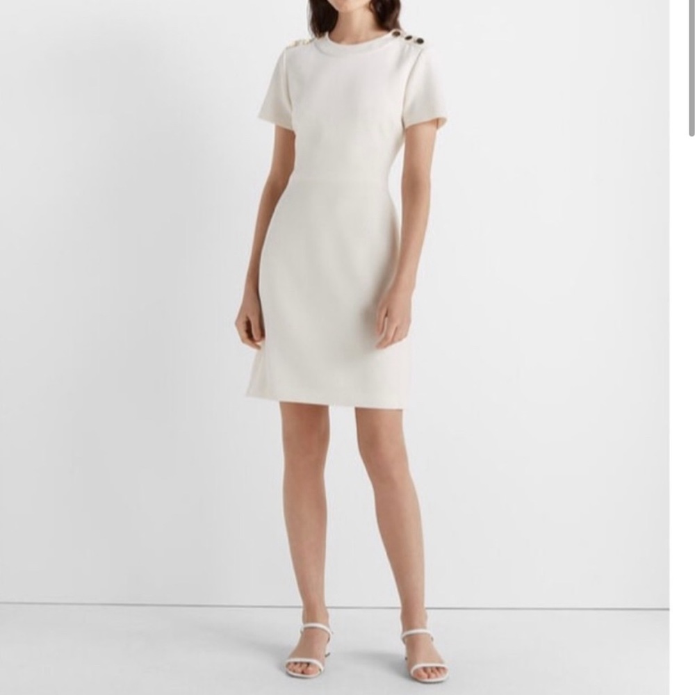 Club Monaco Button Shoulder Sheath Dress